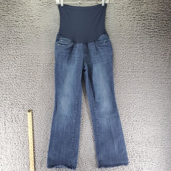 Oh Baby By Motherhood Jeans Women’s Medium Blue Bootcut Maternity Stretch - Picture 1 of 9